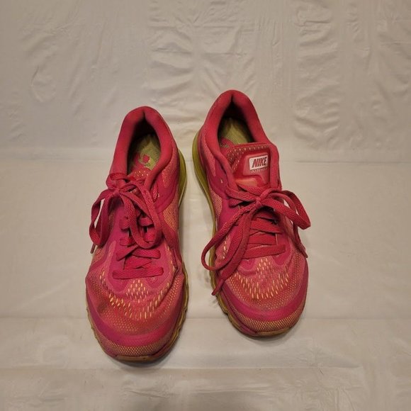 Nike 2013 Air Max Pink Yellow Ladies Running Shoes 621078-687 Women's US Size 7 - Picture 4 of 11